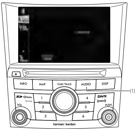 SUBARU Legacy (2013) Système de navigation - Utilisation de AUX - 1
