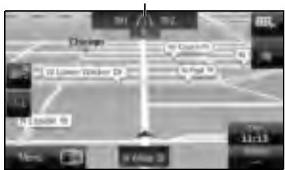 SUBARU Legacy (2013) Système de navigation - ■ Affichage de direction - 1