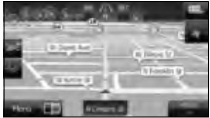 SUBARU Legacy (2013) Système de navigation - Sur l'écran de navigation, appuyez sur la touche tactile - 2