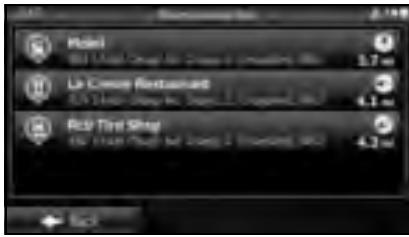 SUBARU Legacy (2013) Système de navigation - Aires de repos d'autoroutes - 3