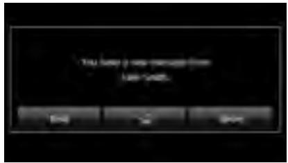 SUBARU Legacy (2013) Système de navigation - Réglage New Message Pop-up (Fenêtre d'advertisement de nouveau message) - 1