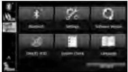 SUBARU Legacy (2013) Système de navigation - Sur l'écran Info, appuyez sur la touche tactile Settings (Options). - 1