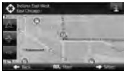 SUBARU Legacy (2013) Système de navigation - Sélection d'une position sur la carte comme destination - 1