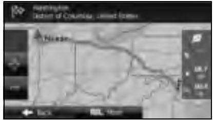 SUBARU Legacy (2013) Système de navigation - Affichage de l'intégralité de l'itinéraire sur la carte - 3