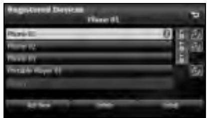 SUBARU Legacy (2013) Système de navigation - Appuyez sur la touche tactile Registered Devices (Appareils déclarés). - 2