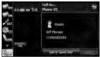 SUBARU Legacy (2013) Système de navigation - Enregistrement d'un numéro Speed Dial (N° abrégés) de l'historique - 2