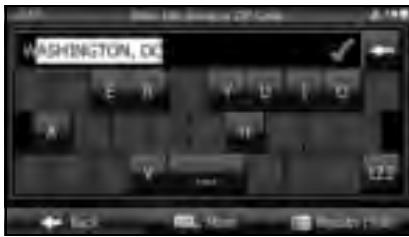 SUBARU Legacy (2013) Système de navigation - Utilisation du clavier - 1