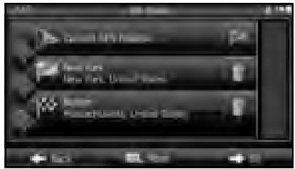 SUBARU Legacy (2013) Système de navigation - Définition d'un nouveau point de départ pour l'itinéraire - 1