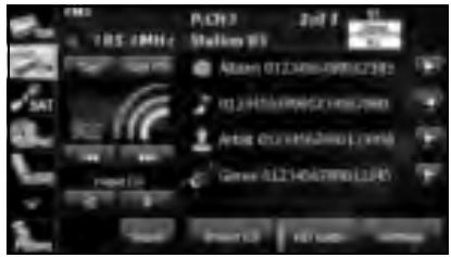 SUBARU Legacy (2013) Système de navigation - Défilament des informations - 1