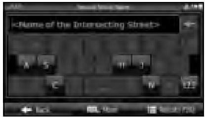 SUBARU Legacy (2013) Système de navigation - Saisissez le nom de croisement comme suit. - 2