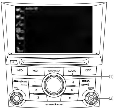 SUBARU Legacy (2013) Système de navigation - Changement de la source audio - 1