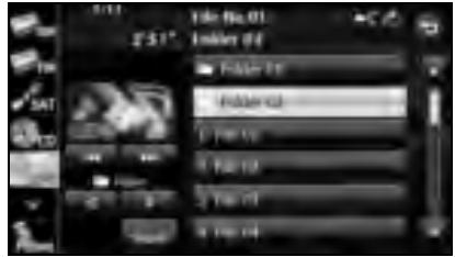 SUBARU Legacy (2013) Système de navigation - Sélection avec la touche de nom de fichier - 2