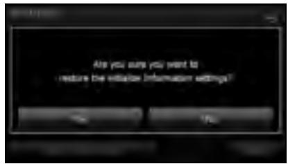 SUBARU Legacy (2013) Système de navigation - Appuyez sur la touche tactile Initialize (Initialiser). - 2