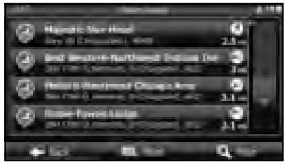 SUBARU Legacy (2013) Système de navigation - Recherche d'un endroit favori par catégorie - 6