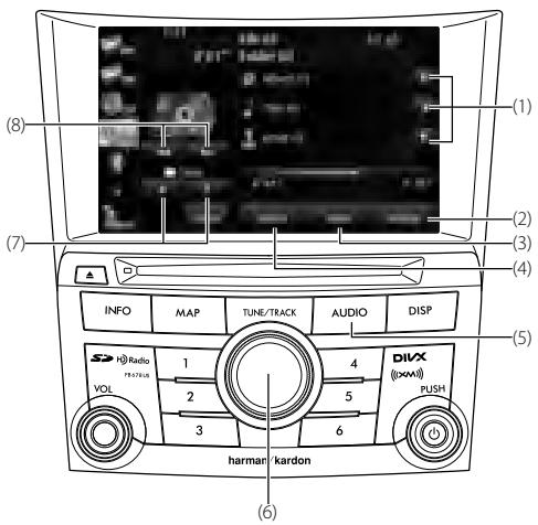 SUBARU Legacy (2013) Système de navigation - Utilisation du lecteur de fichiers musicaux USB - 1