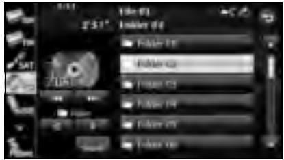 SUBARU Legacy (2013) Système de navigation - Appuyez sur le dossier de votre choix. - 1