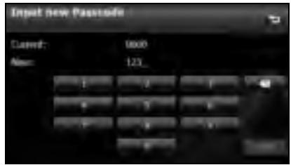 SUBARU Legacy (2013) Système de navigation - Saisissez un nombre en appuyant sur 1 chiffre à la fois, et saisissez un nombre entre 4 et 8 chiffres. - 1