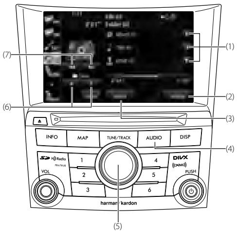 SUBARU Legacy (2013) Système de navigation - Utilisation du lecteur MP3/WMA - 1