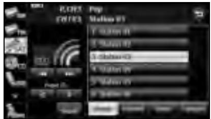 SUBARU Legacy (2013) Système de navigation - Sélection à partir d'un bouton de préRéglage - 2