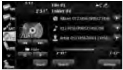 SUBARU Legacy (2013) Système de navigation - Appuyez sur la touche tactile pour l'objet à faire défilier. - 1