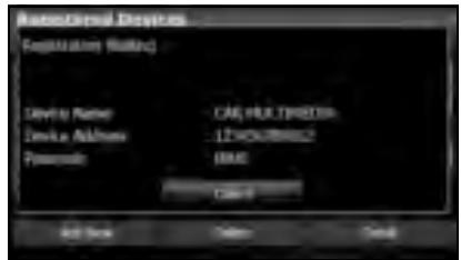 SUBARU Legacy (2013) Système de navigation - Utilisez le téléphone cellulaire pour saisir le code (clé d'appariement) de l'appareil. - 1
