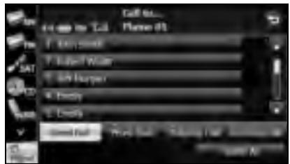 SUBARU Legacy (2013) Système de navigation - Enregistrement depuis « Vide » dans la liste Speed Dial (N° abrégés) - 1