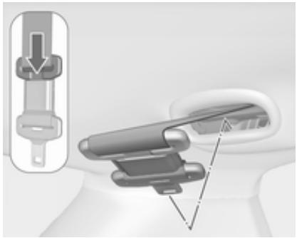 OPEL Meriva (2014-2017) - Ceinture de sécurité des sièges arrière - 2
