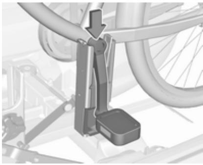 OPEL Meriva (2014-2017) - Fixation du vélo sur le système de transport arrière - 3