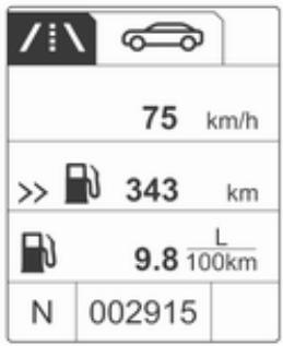 75 km/h >> 343 km 9.8 L/100km N 002915