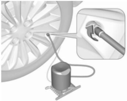 OPEL Meriva (2014-2017) - Véhicules avec kit de réparation des pneus dans la paroi latérale - 5