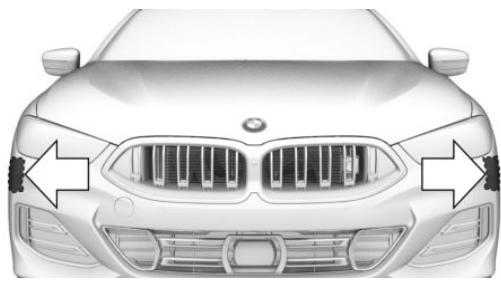 BMW Série 8 Cabriolet (2025) - Capeurs radars latéraux, avant - 1