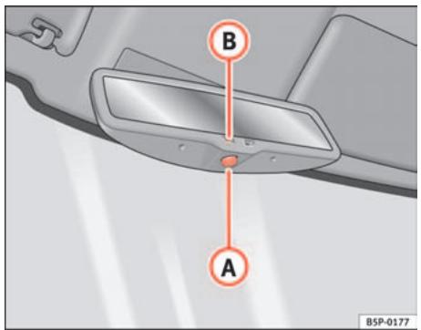 SEAT Cordoba (2002-2009) - Rétroviseur interieur avec réglage automatique de position anti-éblouissement* - 1