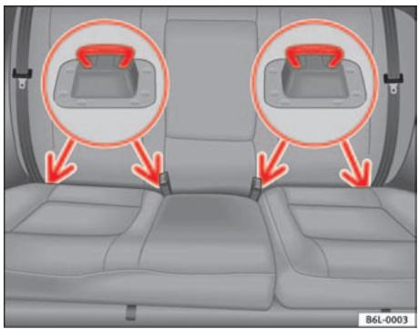 SEAT Cordoba (2002-2009) - Fixation du siège enfant avec le système « ISOFIX » - 1