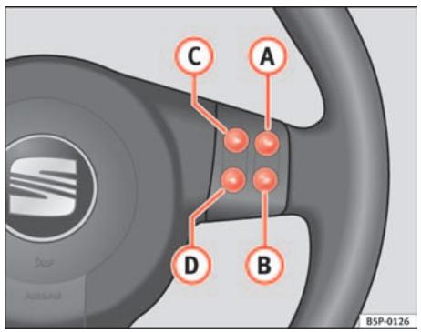SEAT Cordoba (2002-2009) - Commande de l'autoradio depuis les commandes du volant - 1