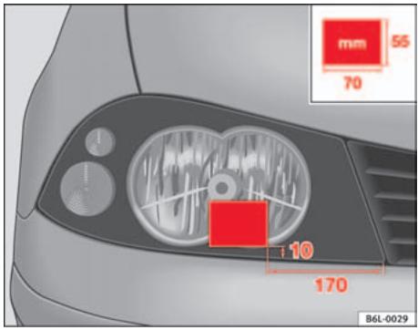SEAT Cordoba (2002-2009) - Recouvrement des phares simples pour le guide droit - 1