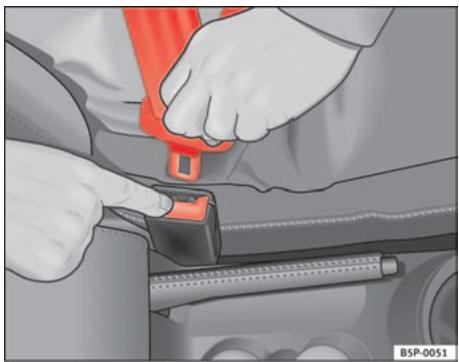 SEAT Cordoba (2002-2009) - Detacher le ceinture de sécurité - 1