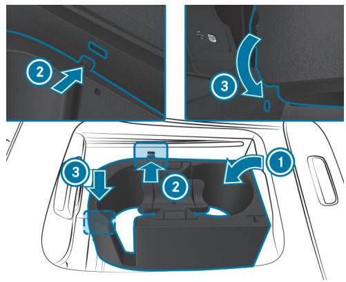 Mercedes-Benz Classe C (2024) - DÉPOSE DES LANGUETTES DU PORTE-GOBELET - 7