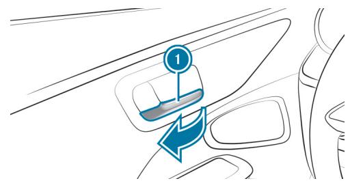 Mercedes-Benz Classe C (2024) - Déverrouillage et ouverture des portes de l'intérieur - 2