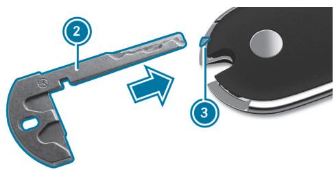 Mercedes-Benz Classe C (2024) - RANGEMENT DE LA CLÉ DE SECOURS - 1