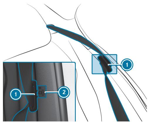 Mercedes-Benz Classe C (2024) - BASCULEMENT DES DOSSIERS DES SIÈGES EXTÉRIEURS ARRIÈRE VERS L'AVANT - 1