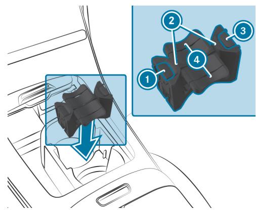 Mercedes-Benz Classe C (2024) - DÉPOSE DES LANGUETTES DU PORTE-GOBELET - 2