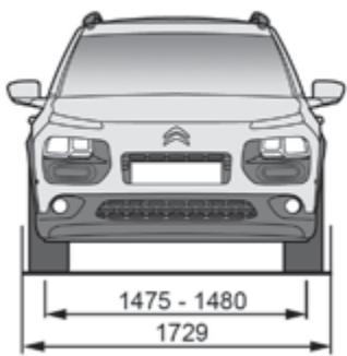CITROEN C4 Cactus (2015-2018) - Dimensions (en mm) - 1
