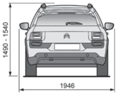 CITROEN C4 Cactus (2015-2018) - Dimensions (en mm) - 2