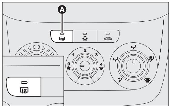 Abarth Punto (2012-2018) - DÉSEMBUAGE/DÉGIVRAGE DE LA LUNETTE ARRIÈRE CHAUFFANTE ET DES RÉTROVISEURS EXTÉRIEURS fig. 34 - 1