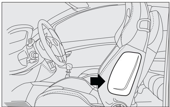 Abarth Punto (2012-2018) - AIRBAGS LATÉRAUX PROTECTION TÊTE (AIRBAG RIDEAU) fig. 123 - 1
