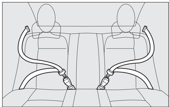 Abarth Punto (2012-2018) - UTILISATION DES CEINTURES DE SÉCURITÉ fig. 106 - 2