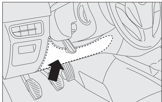 Abarth Punto (2012-2018) - AIRBAG GENOUX CÔTÉ CONDUCTEUR fig. 121 - 1