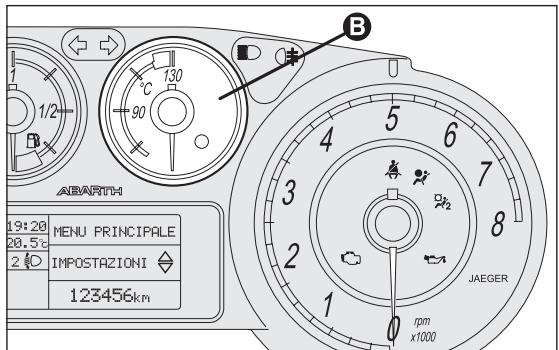 Abarth Punto (2012-2018) - INDICATEUR DE LA TEMPÉRATURE DU LIQUIDE DE REFROIDISSEMENT MOTEUR fig. 14 - 3
