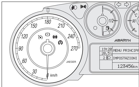 Abarth Punto (2012-2018) - COMPTE-TOURS fig. 12 - 1