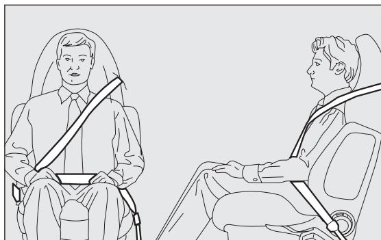 Abarth Punto (2012-2018) - AVERTISSEMENTS GÉNÉRAUX RELATIFS À L'UTILISATION DES CEINTURES DE SÉCURITÉ - 2